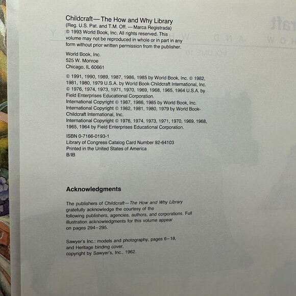 Childcraft The How And Why Library Volume 10 Places To Know Hardcover Book - Picture 5 of 5